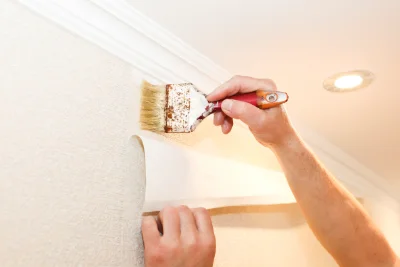 Pose de papier peint à Augnax — revêtements muraux et toiles de verre
